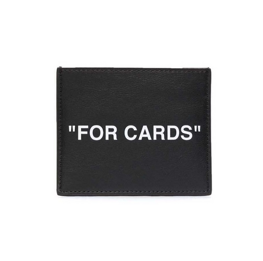 Kreditkartenetui Off-White „FOR CARDS“ schwarz