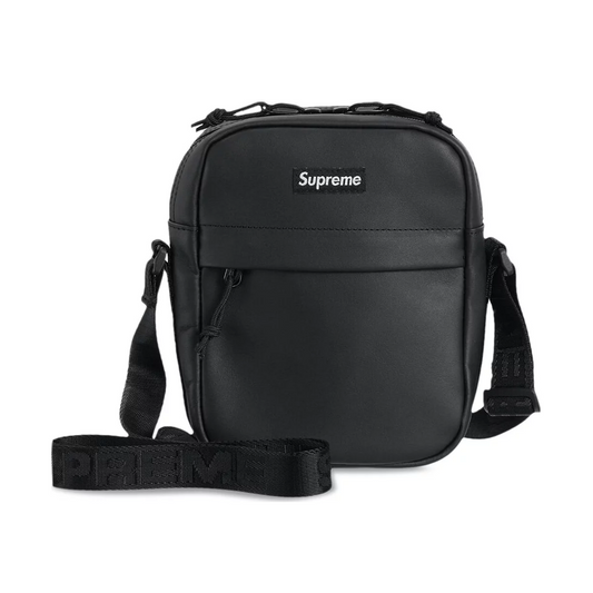 Supreme Leather Shoulder Bag 'Black'