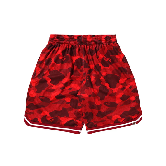 BAPE Color Camo Wide Fit Basketball Shorts 'Red'