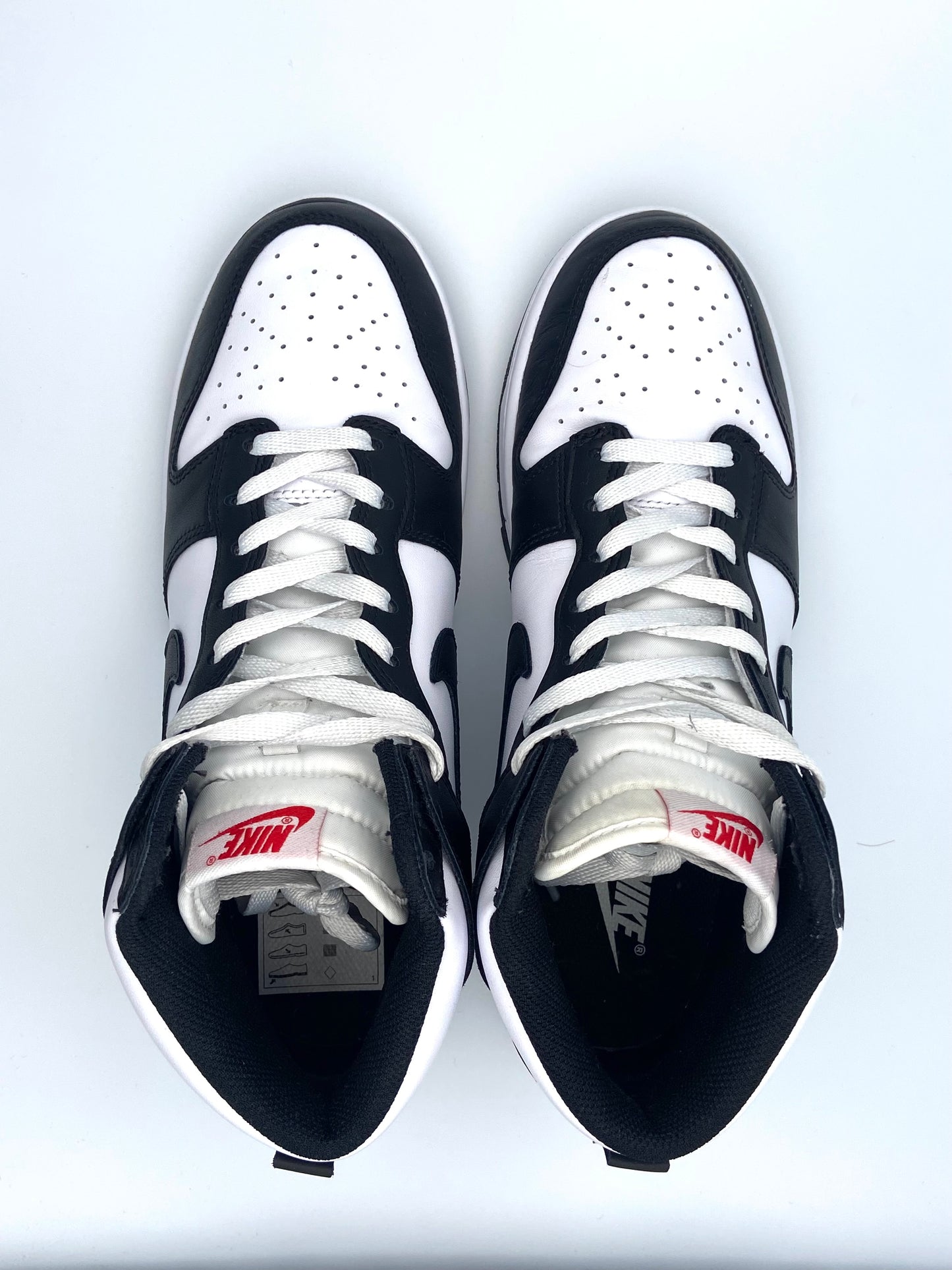 Nike Dunk High Black White - Red Label (used)